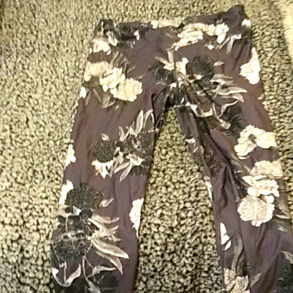 Flower print leggings